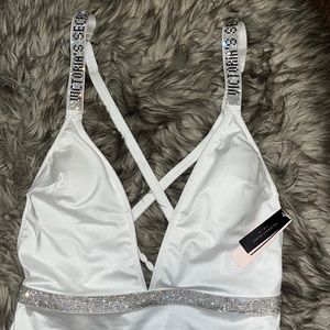 Victoria Secret White One Piece Bathing Suit